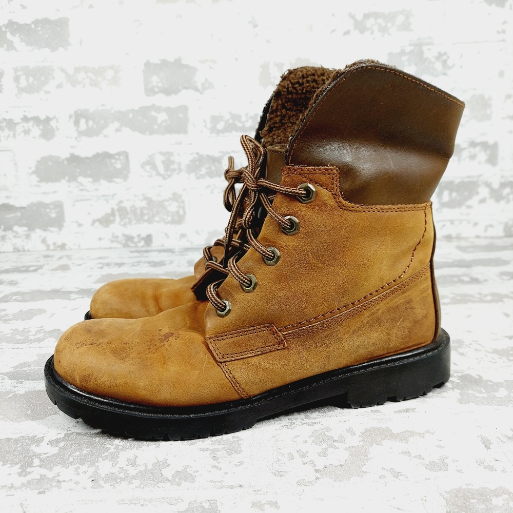 Earth Brown Lace Up Boots